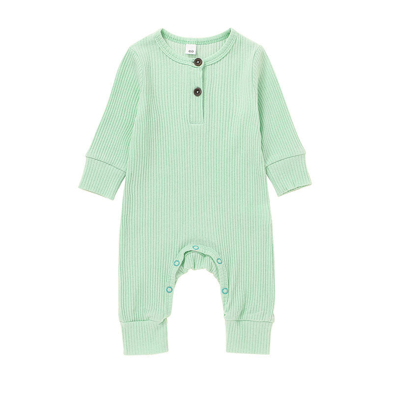 New Baby Jumpsuit Sunken Stripe Trousers Romper Western Style - Cindi Book