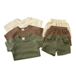 South Korea Children's Short-sleeved Shorts Suit - Cindi Book