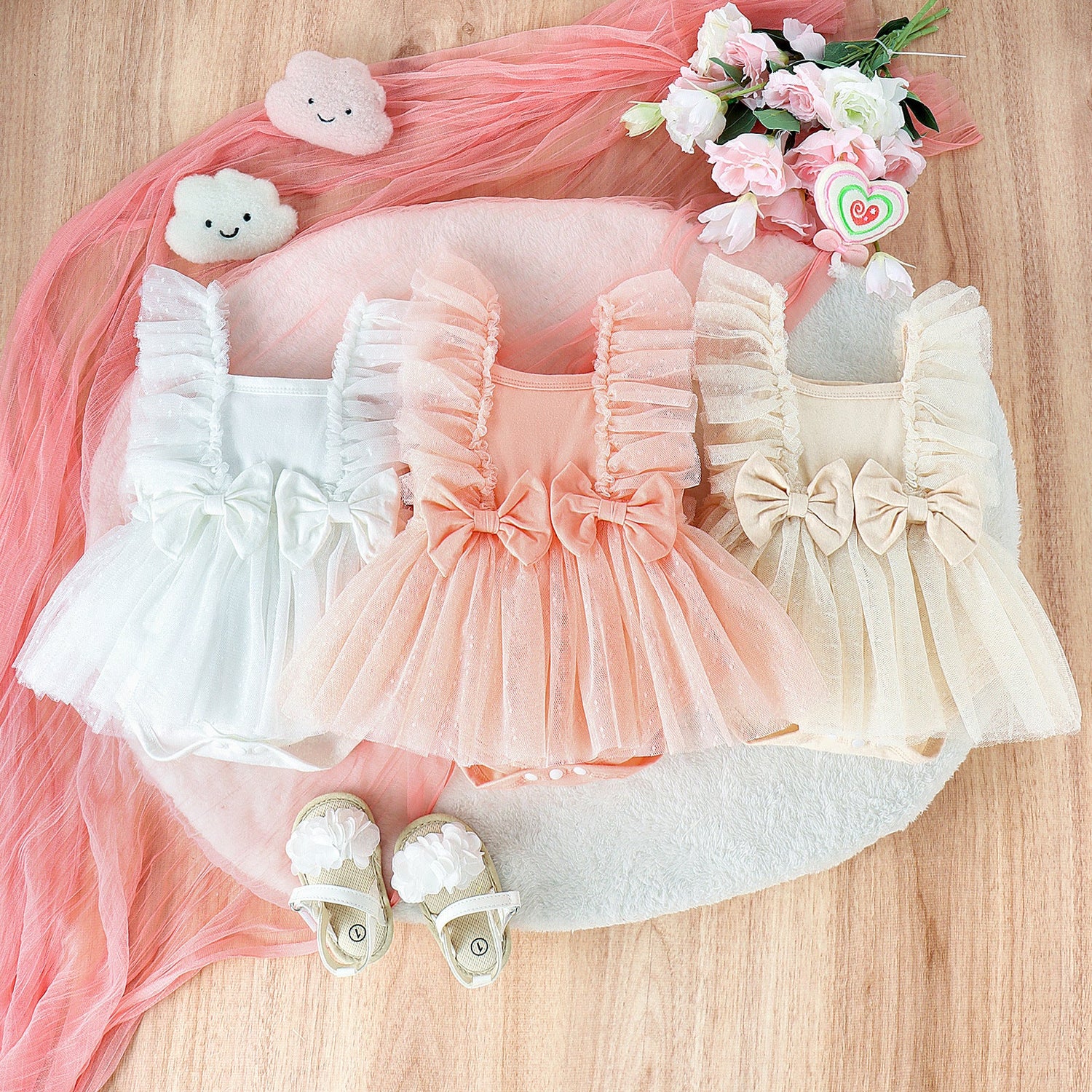 Jumpsuit Baby Net Skirt Princess Poris Dress Baby Skirt Baby Body Pants Jumpsuit - Cindi Book