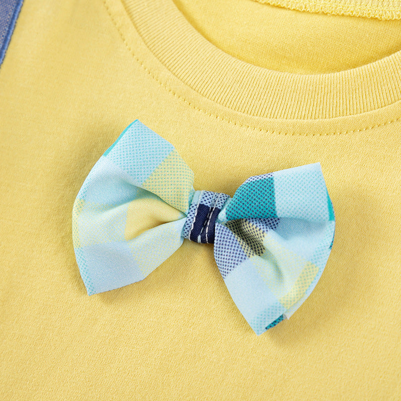 Cute Cotton Embroidered Short-Sleeve T-Shirt For Kids - Cindi Book
