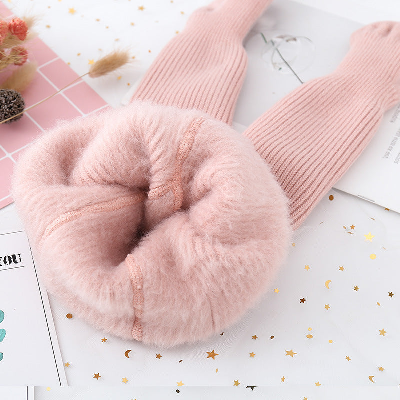 Add Fleece Pantyhose And Thick Fall And Winter Leggings For Boys And Girls - Cindi Book