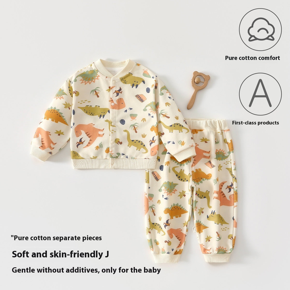 Pure Cotton Spring And Autumn Baby Split Sweater Children's Suit Boys - Cindi Book