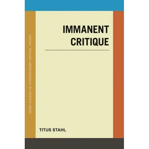 Immanent Critique - Paperback