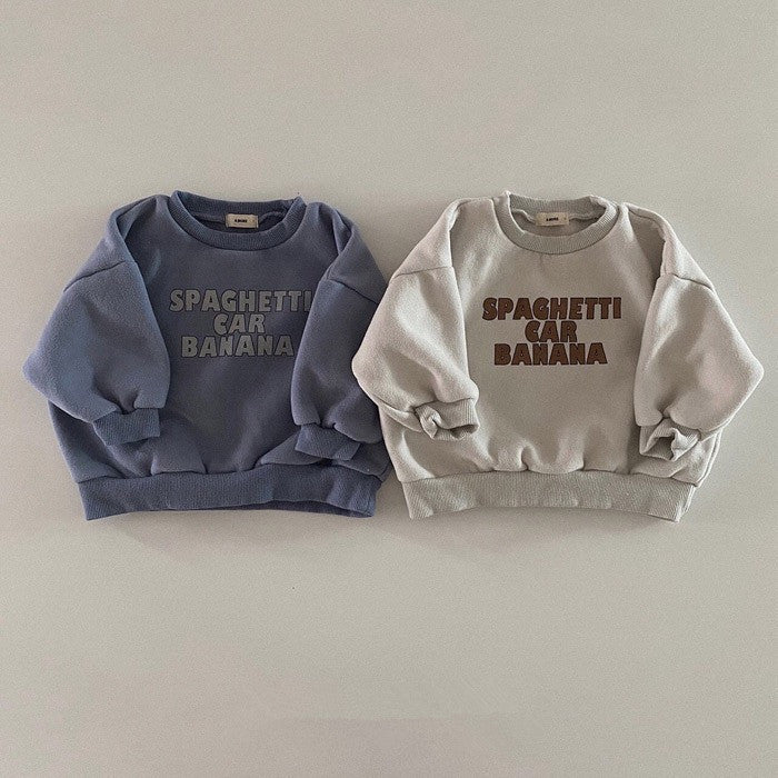 Children's Long Sleeve Letter Sweater Spring