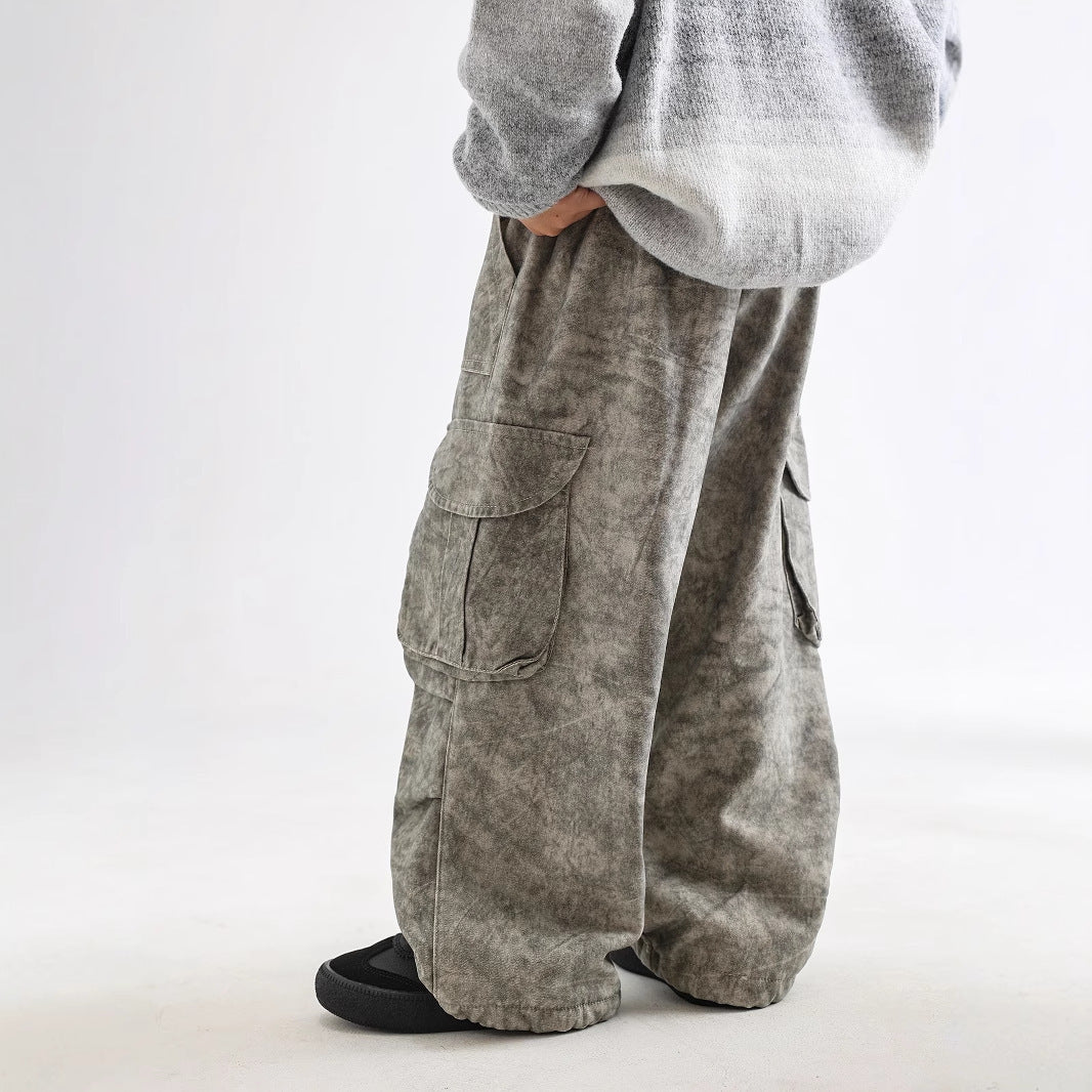 Autumn and Winter New Fleece Work Pants Casual