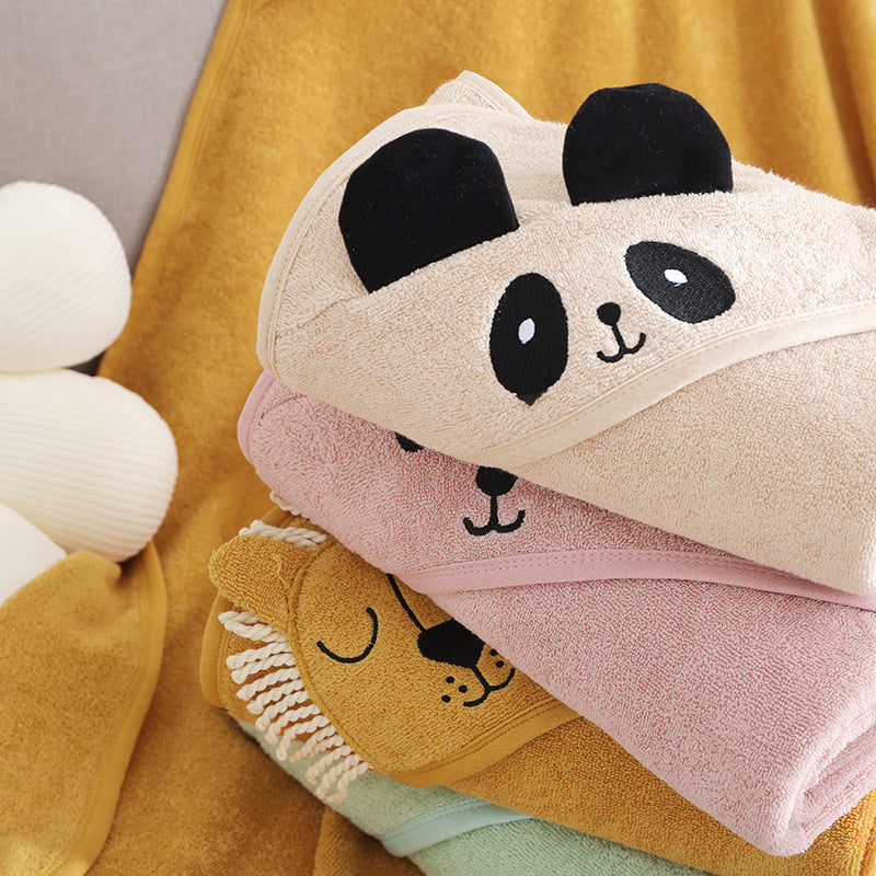 Children's Towel Cloak Cotton Hooded Cute Cartoon - Cindi Book