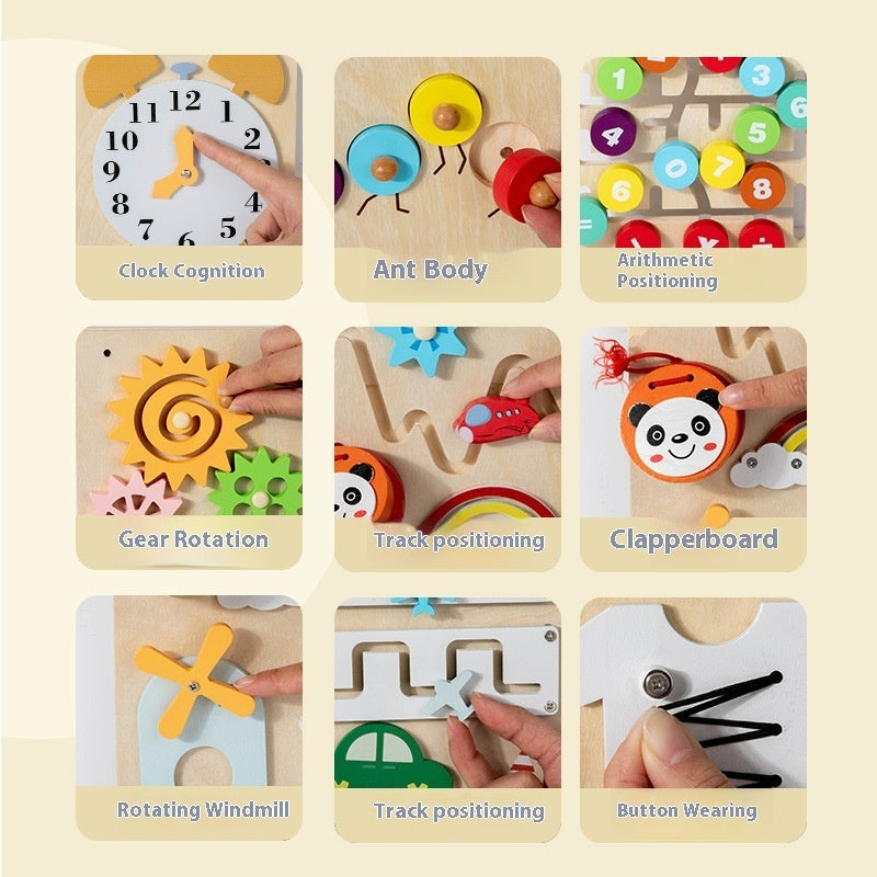 Baby Early Education Enlightenment Multi-functional Wall Game Children's Exploration Cognitive Exercise - Cindi Book