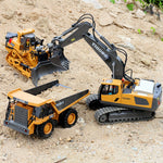 Children's Simple Alloy Charging Excavator Toy Car - Cindi Book