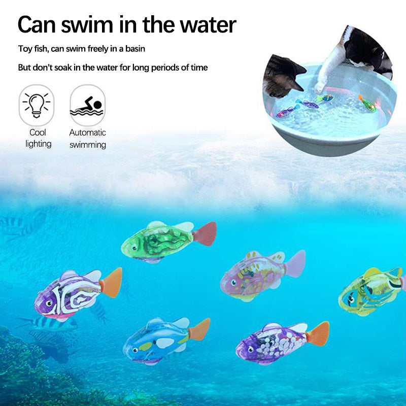 Cat Interactive Electric Fish Water Toy For Indoor Play Swimming Robot Fish Toys For Cat Dog Pet Baby Swimmer Bath Robofish Toys - Cindi Book