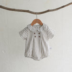 Girls' Short Sleeved Blouse Collar Jumpsuit - Cindi Book
