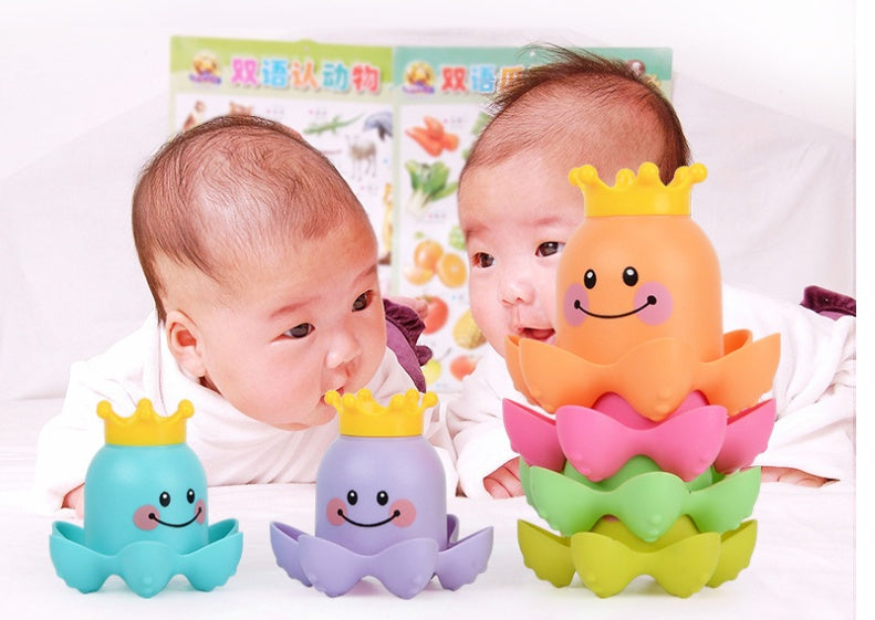 Children's Sea Octopus Stacked Cup Bathroom - Cindi Book