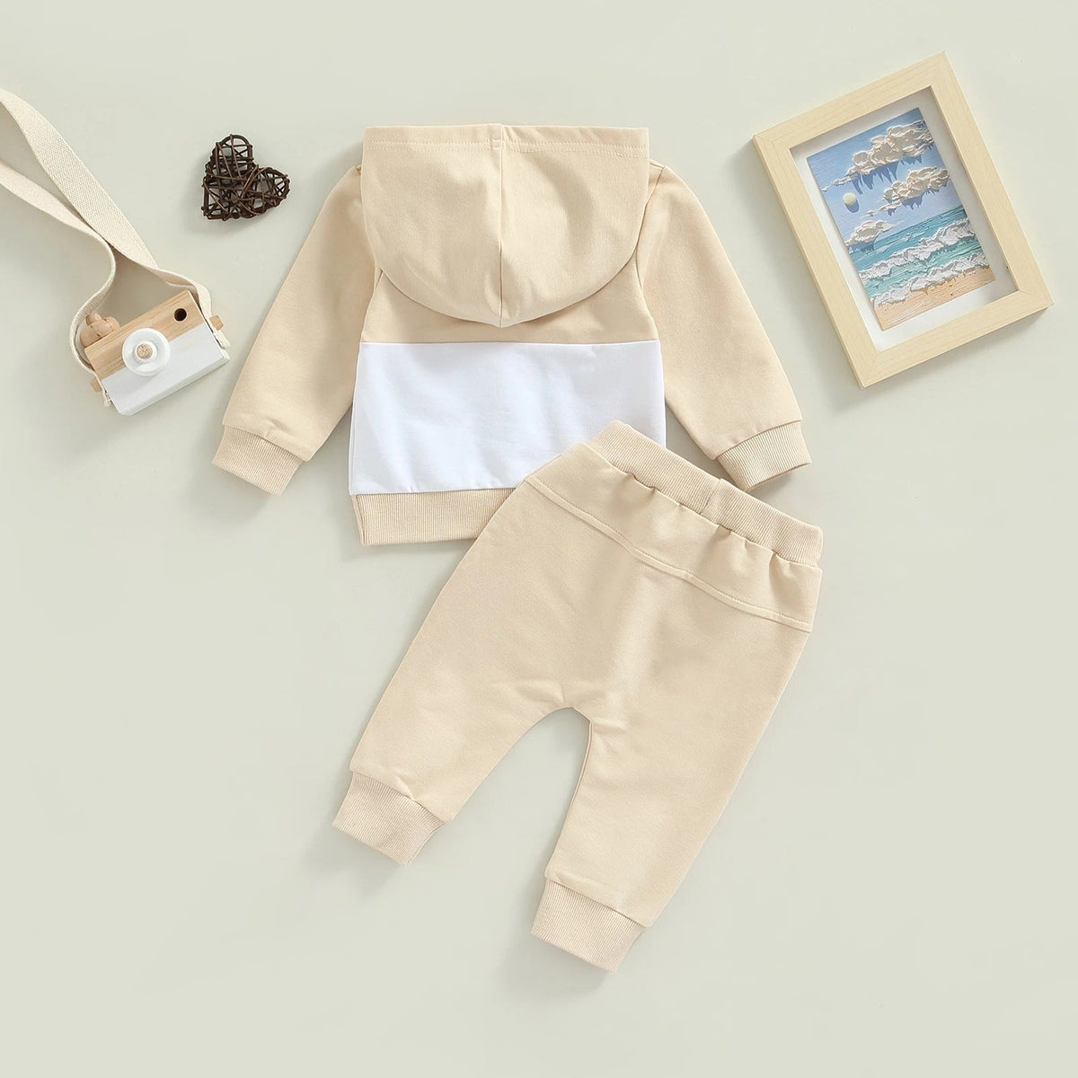 Boys Patchwork Hoodie Suit Fashion Casual - Cindi Book