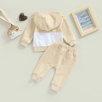 Boys Patchwork Hoodie Suit Fashion Casual - Cindi Book