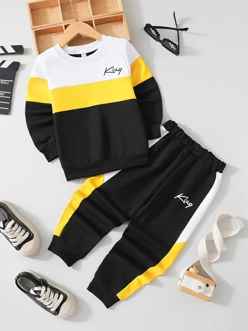 Design Sense Multicolor Hoodie Pants Two-piece Set - Cindi Book