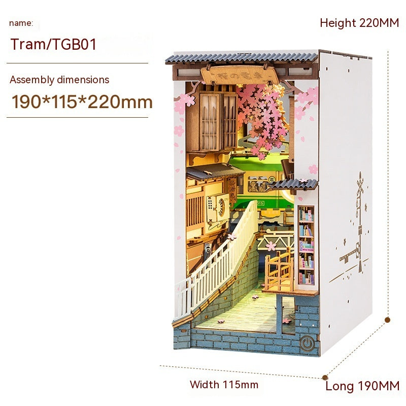Ruo Shi Ruo Lai Shu Li Sakura Tram Flower House DIY Cabin - Cindi Book