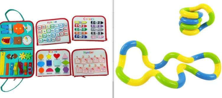 New Busy Book Children's Busy Board Dressing And Buttoning Learning Baby Early Education Preschool Sensory Learning Toy - Cindi Book
