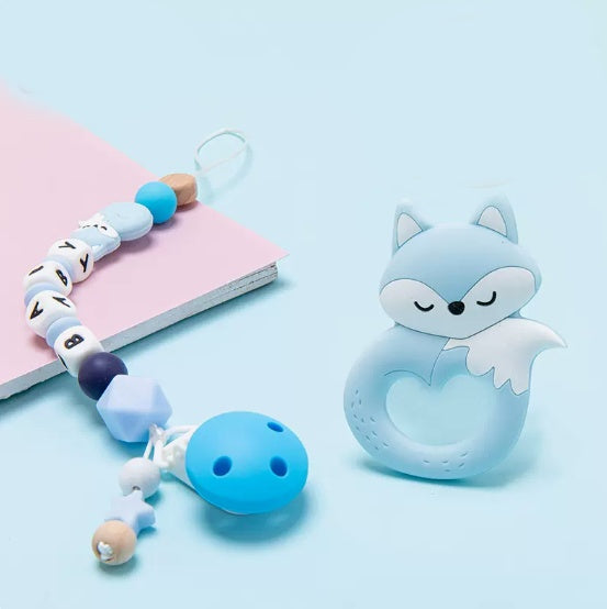Baby pacifier chain baby silicone molar teether bite - Cindi Book