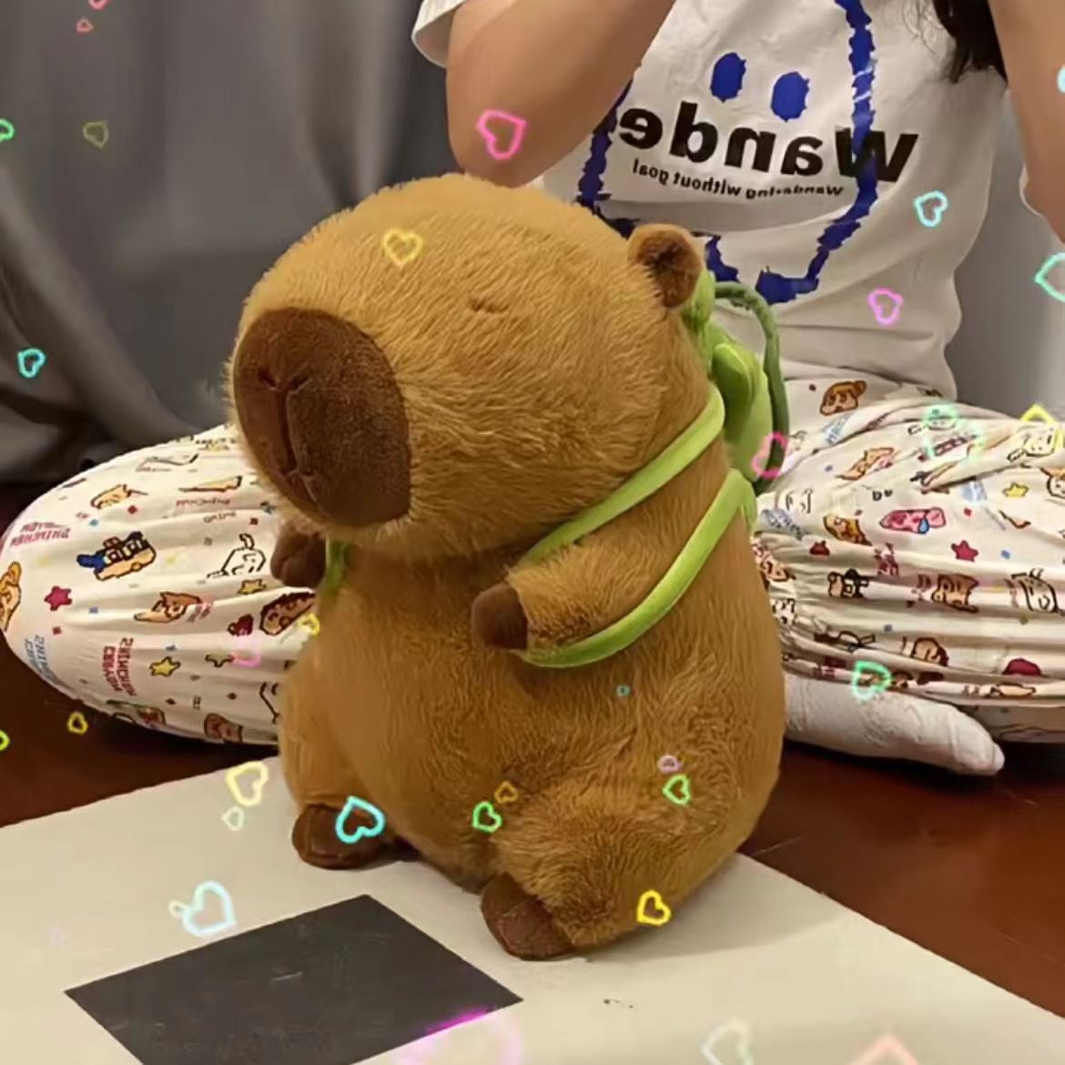 Fashion Simple Capybara Plush Toy Pillow - Cindi Book