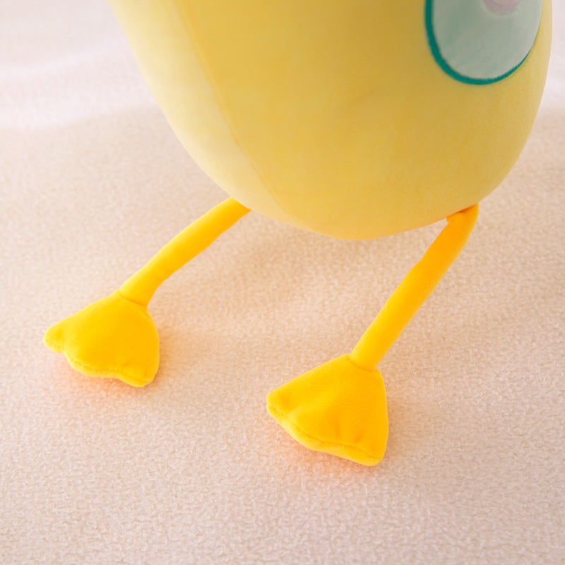 Cute Yellow Chick Pillow With Long Legs - Cindi Book