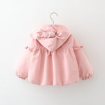 Children's Mid-length Love Hooded Trench Coat - Cindi Book