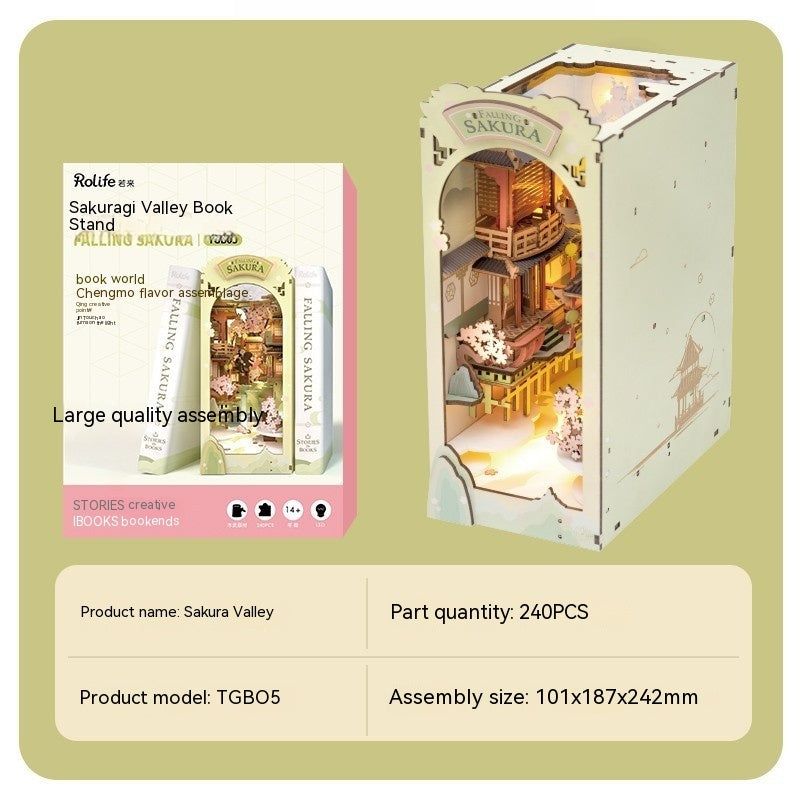 Ruo Shi Ruo Lai Shu Li Sakura Tram Flower House DIY Cabin - Cindi Book