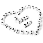 12mm Baby Products 26 Silicone English Alphabet Beads Teeth Accessories - Cindi Book