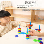 Children's Puzzle Colored Matching Magnetic Ring Toys - Cindi Book
