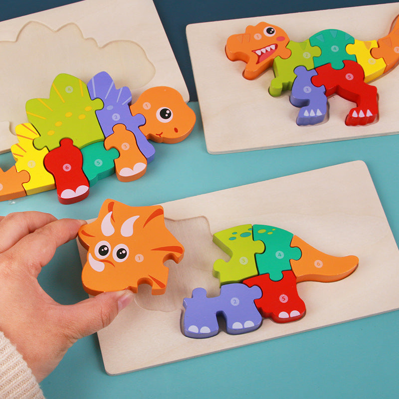 Children's Educational Toys Wooden Three-Dimensional Montessori