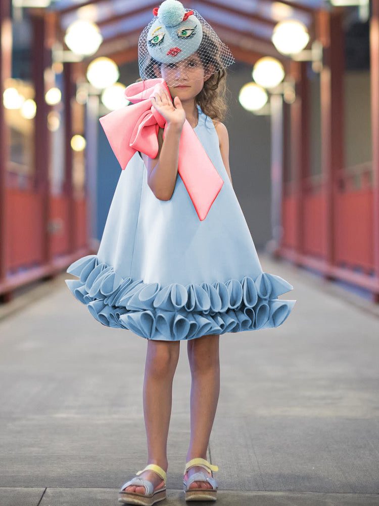 Bowknot Princess Dress Celebrity Children's Apparel