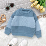 Infant Knitted Striped Round Neck Top - Cindi Book