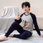 Children's Pajamas Cotton Boys' Base Teen Underwear Suit - Cindi Book