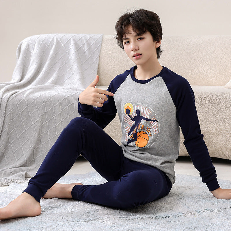 Children's Pajamas Cotton Boys' Base Teen Underwear Suit - Cindi Book