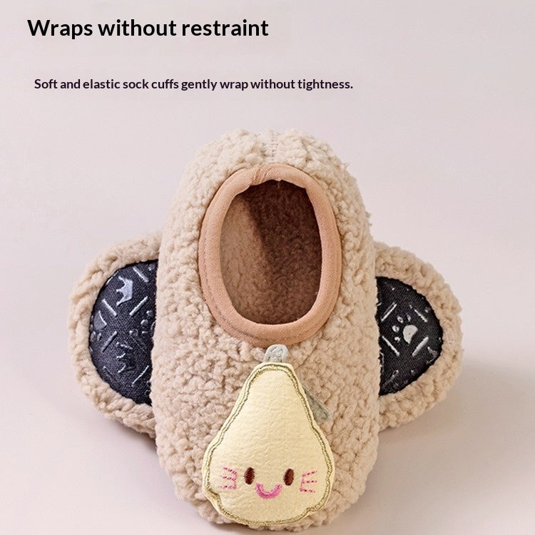 Non-slip Floor Socks For Kids Warm Fleece-lined And Extra-thickperfect As Your Little Ones First Pair Of Shoe - Cindi Book
