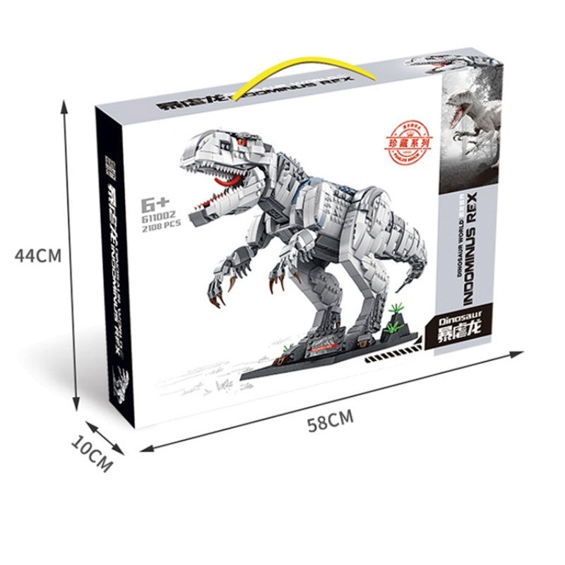 Boy Dinosaur Building Blocks Mechanical Tyrannosaurus Rex Puzzle Assembly Toy - Cindi Book
