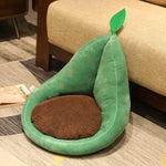Kawaii Multifunction Plush Fruit Soft Stuffed Cactus Avocado Carrot Pillow Toys Home Office Decor Chair Seat Cushion - Cindi Book