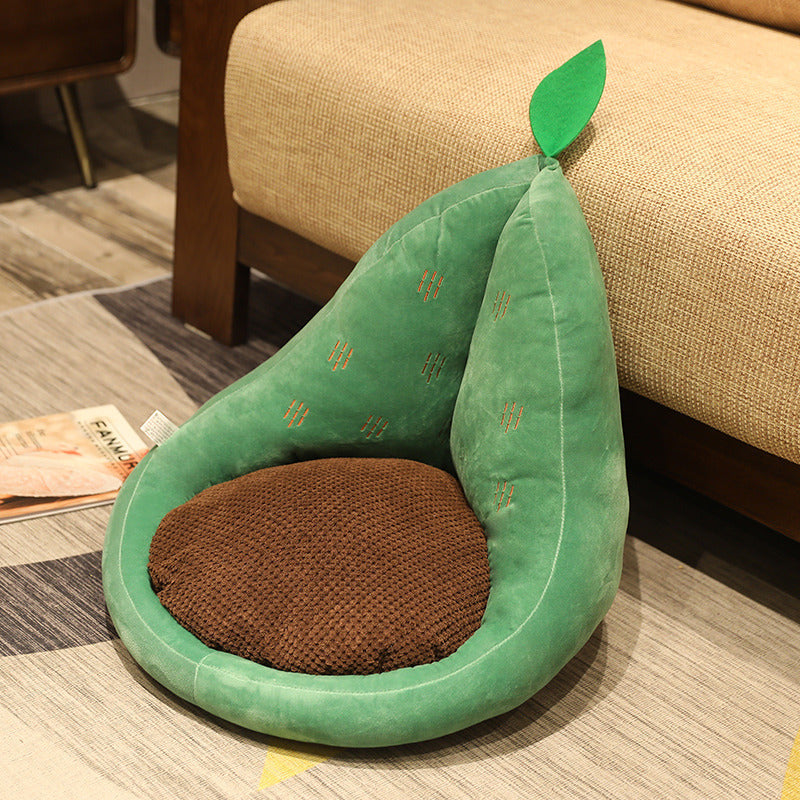 Kawaii Multifunction Plush Fruit Soft Stuffed Cactus Avocado Carrot Pillow Toys Home Office Decor Chair Seat Cushion - Cindi Book