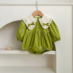 Autumn Clothes Baby's Gown Doll Collar Lace Embroidery - Cindi Book