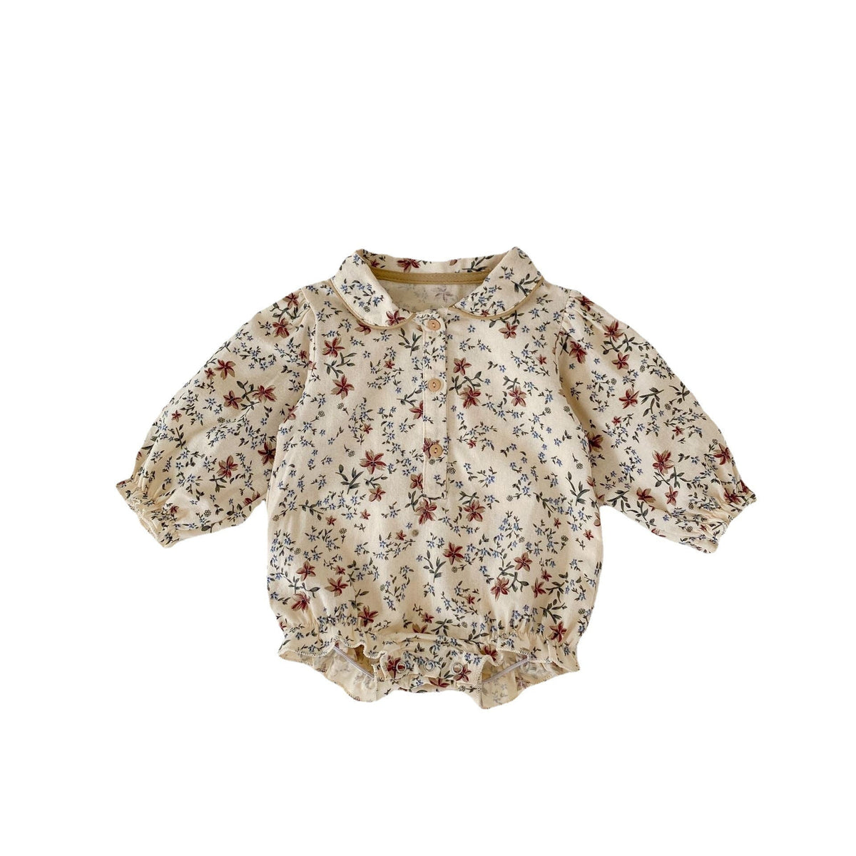 Baby Girl Cotton Print Romper Triangle Jumpsuit - Cindi Book