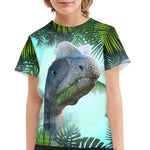 Summer Dinosaur Full Print Boy's T-shirt - Cindi Book