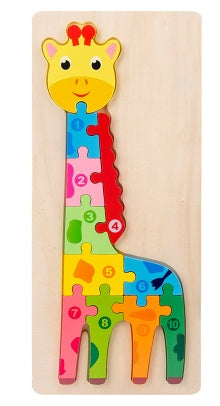 Children's Cartoon Number Animal Puzzle - Cindi Book