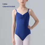 Girls' Solid Color Nylon Sling Ballet Jumpsuit - Cindi Book
