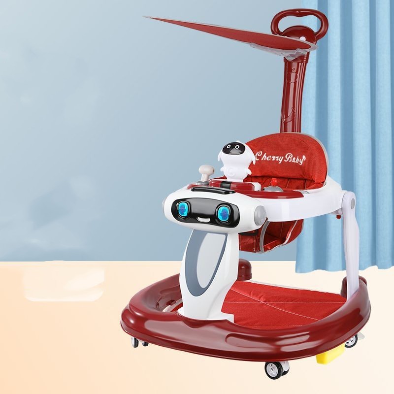 Baby Walker Anti-O-leg Baby Children's Multi-functional Anti-rollover Walker - Cindi Book