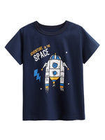 Round-neck Shirt Cartoon Short Sleeve Printed Short Sleeve - Cindi Book