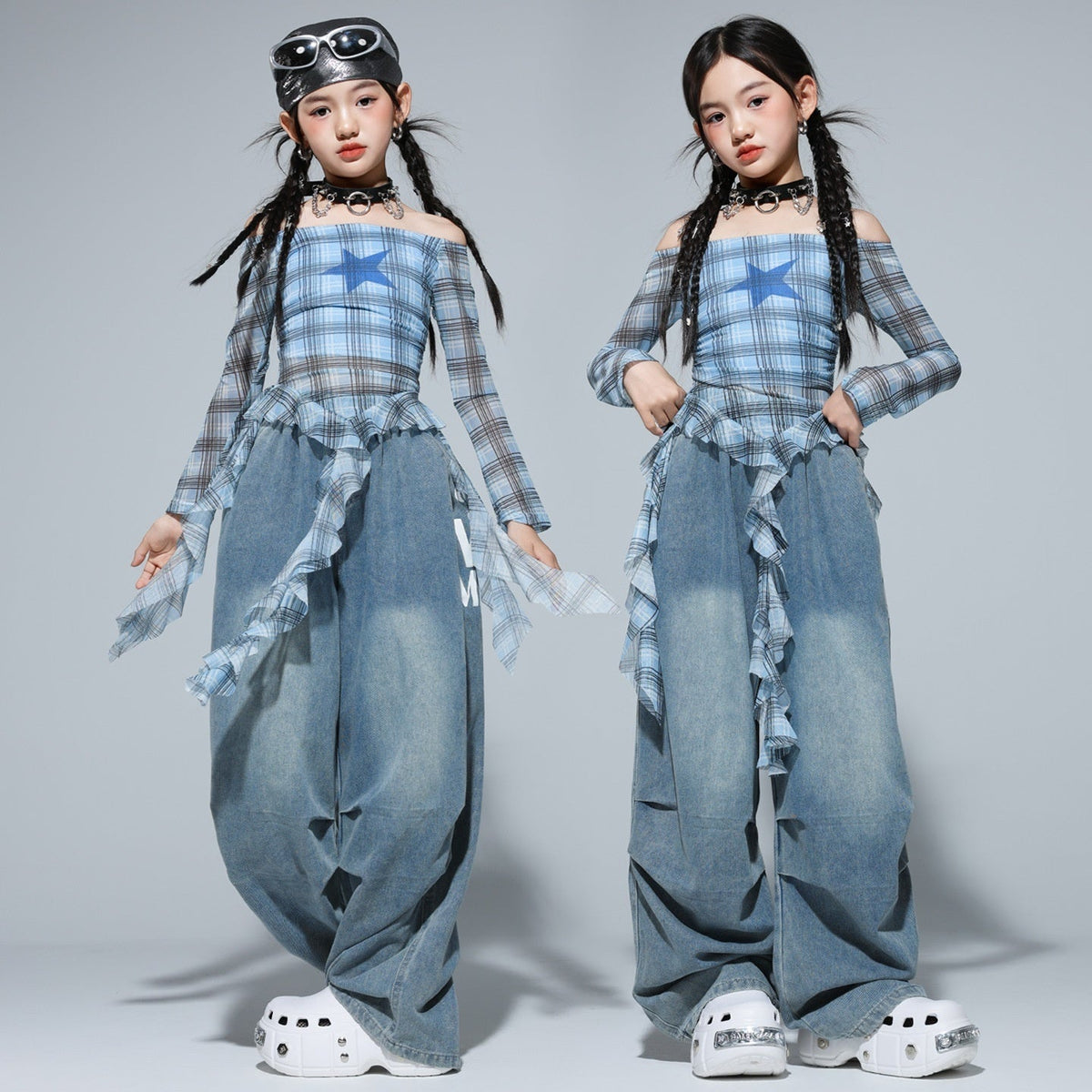 Girls Clothing Kids Hip-Hop Street Dance Trendy Outfit Set - Cindi Book