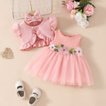 Girls' Sleeveless Short Top Mesh Dress - Cindi Book