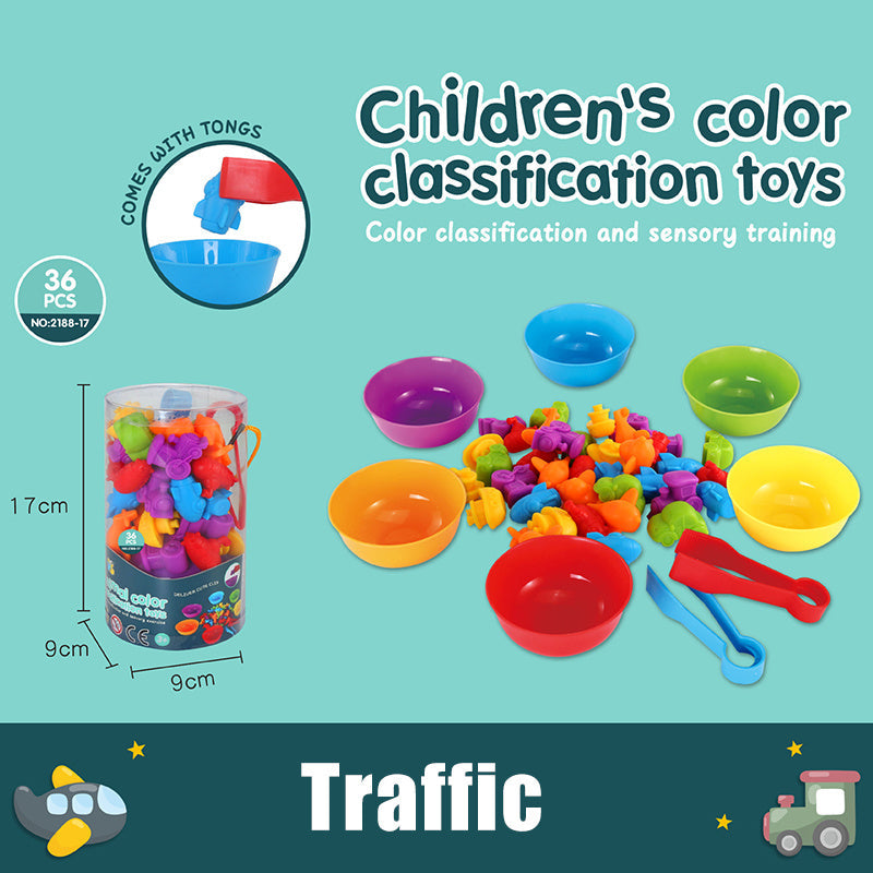 Baby Children's Rainbow Counting Early Education Cognitive Toys Math Toddler Game Set - Cindi Book