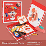 Magnetic Puzzle Featuring Characters In Various Professions And A Princess Dress-up Set - Cindi Book