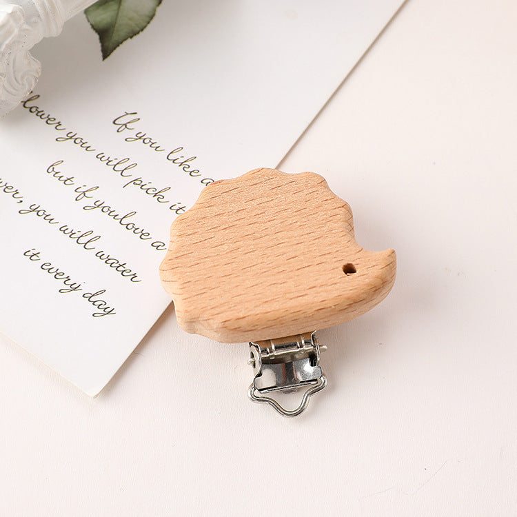 Stainless Steel Beech Animal Pacifier Clip - Cindi Book
