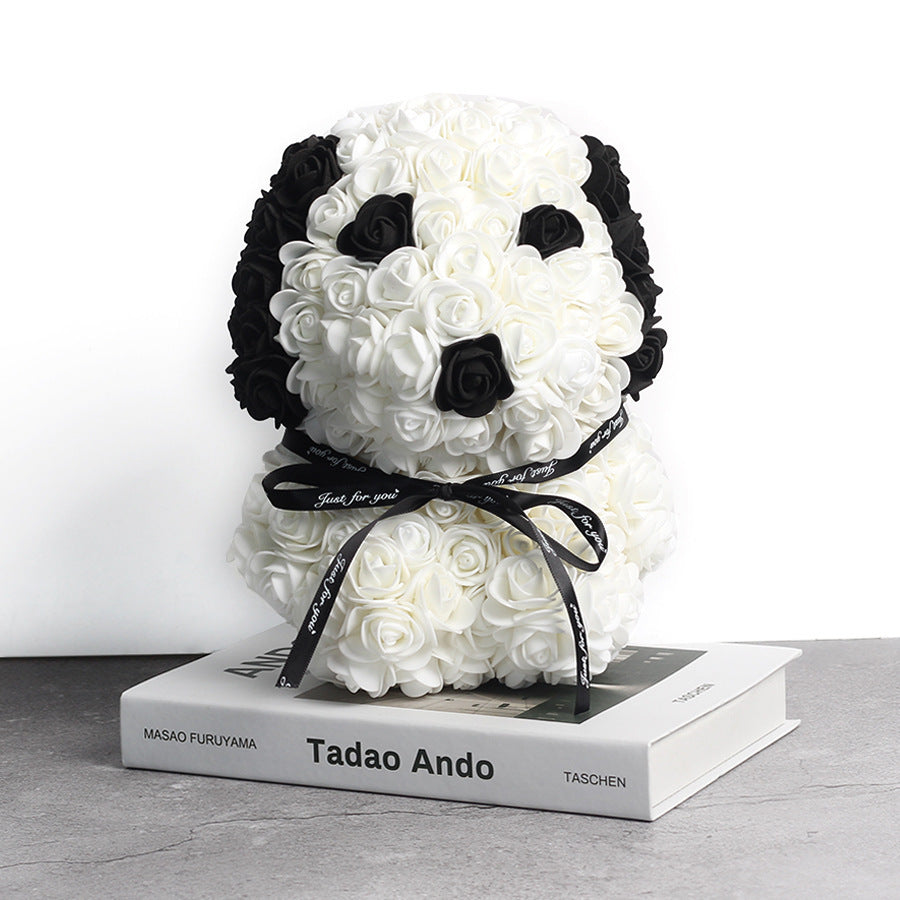 Creative Style Rose Dog Doll Christmas Gift Decoration - Cindi Book