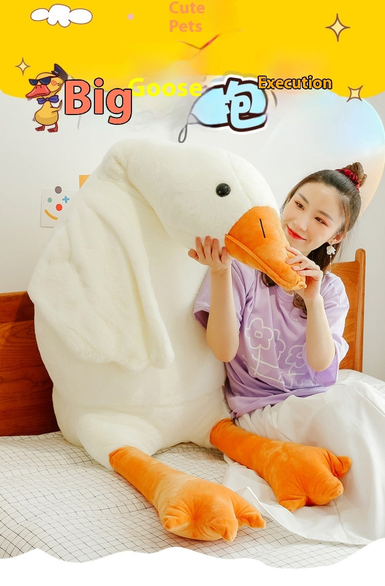 Cute Big White Geese Pillow Plush Toy - Cindi Book